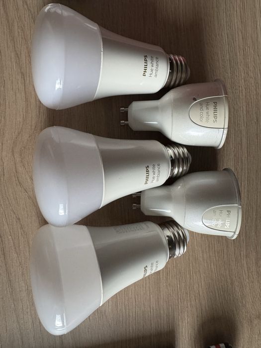Philips Hue 2x Color GU-10, 3x Ambiance E27, inne