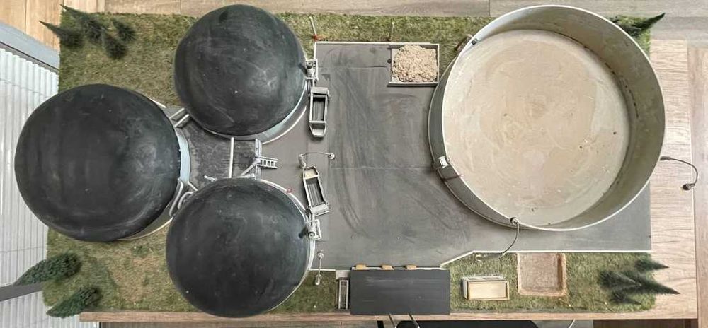 Макет біогазової станції / біогазової установки