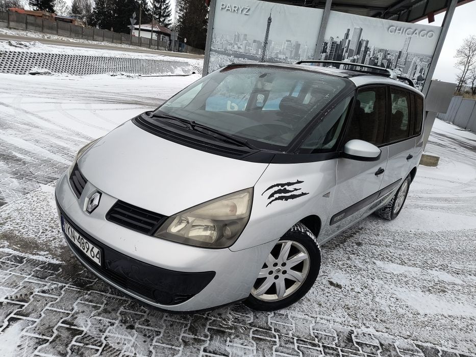 Renault Espace 1.9 DCI 120km 2003rok 7osób alufelgi 17r. Długie opłaty