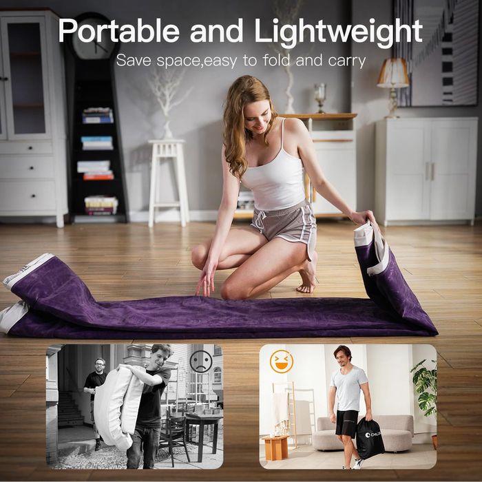 CHILLSUN 190 x 100 x 46cm, materac dmuchany z elektryczną pompką