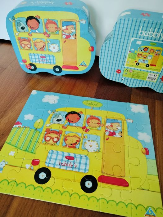 Puzzle autocarro escolar +2/3 anos Majora