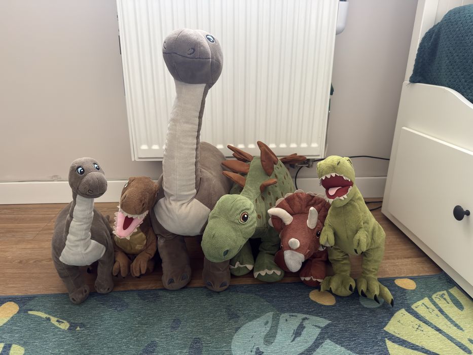 Pluszowe dinozaury 6 szt. IKEA