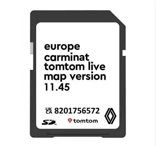 Cartão Gps Renault Carminat Live Europa v11.45 de 2025