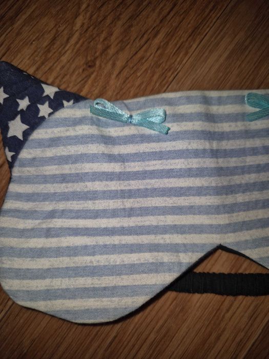 Маска для сна кошечка в полоску