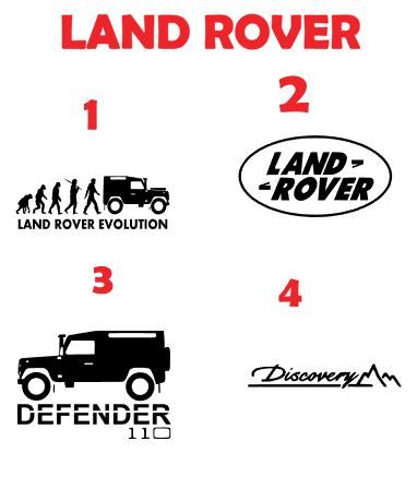 Autocolantes vinil Land Rover - Seat - Toyota - VW
