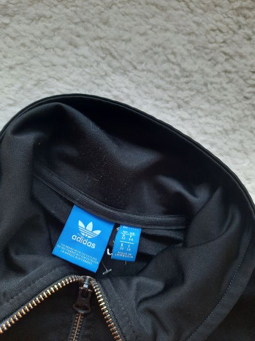 Bluza rozpinana Adidas czarna duże logo
