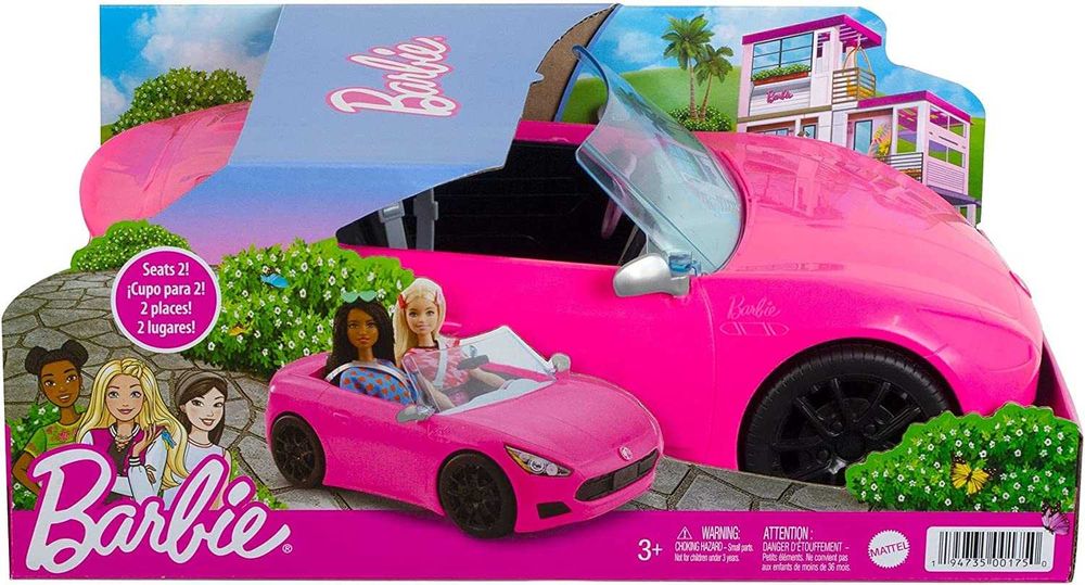Carro Descapotável Desportivo Rosa da Barbie