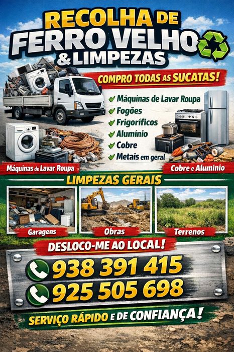 Recolho todo o tipo de ferro velho