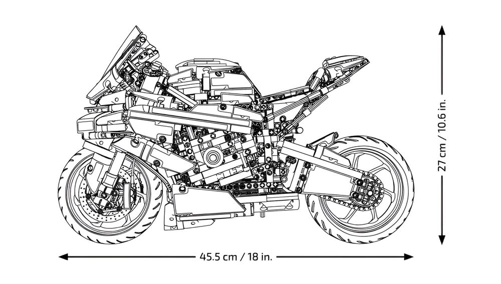 Конструктор BMW M 1000 RR гоночний мотоцикл 1920 деталей