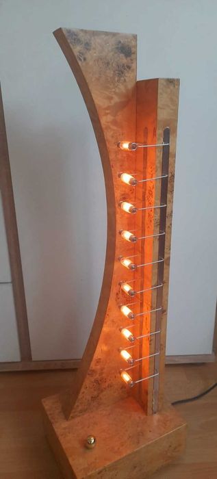 Stojąca lampa DIY Loft Industrial wys. 70 cm unikalna + żarówki