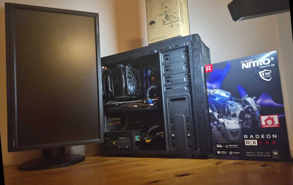 PC Gamingowy RX 580 8GB Nitro+ / i5 4.4 GHz / 24GB RAM / SSD / Komputer z monitorem lub bez