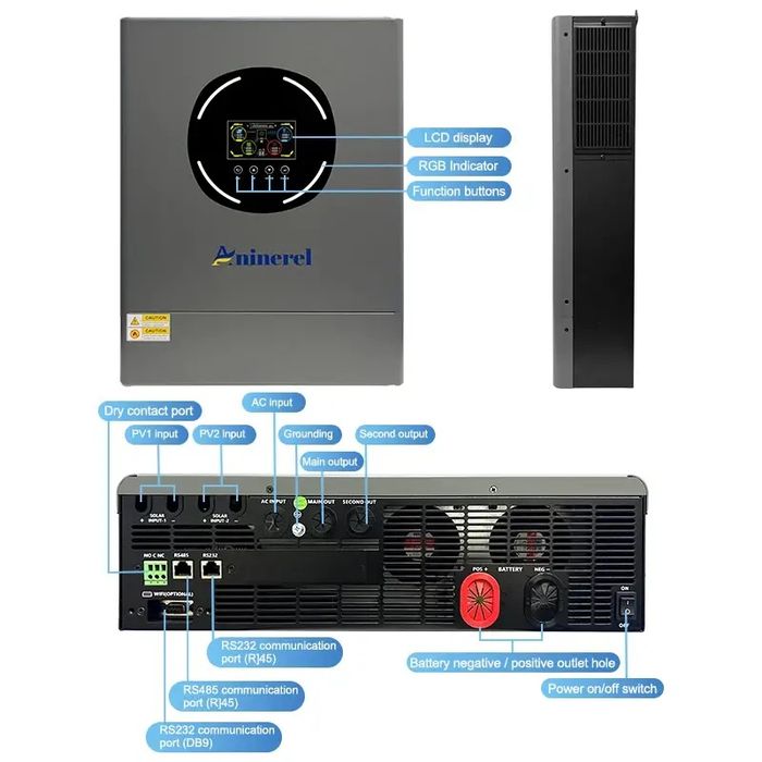 Aninerel ANL-11000T-48L-W-PRO  інвертор гібридний.