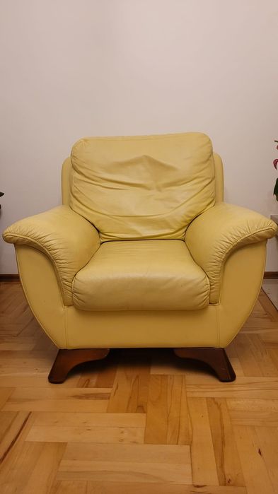 Skórzany zestaw wypoczynkowy