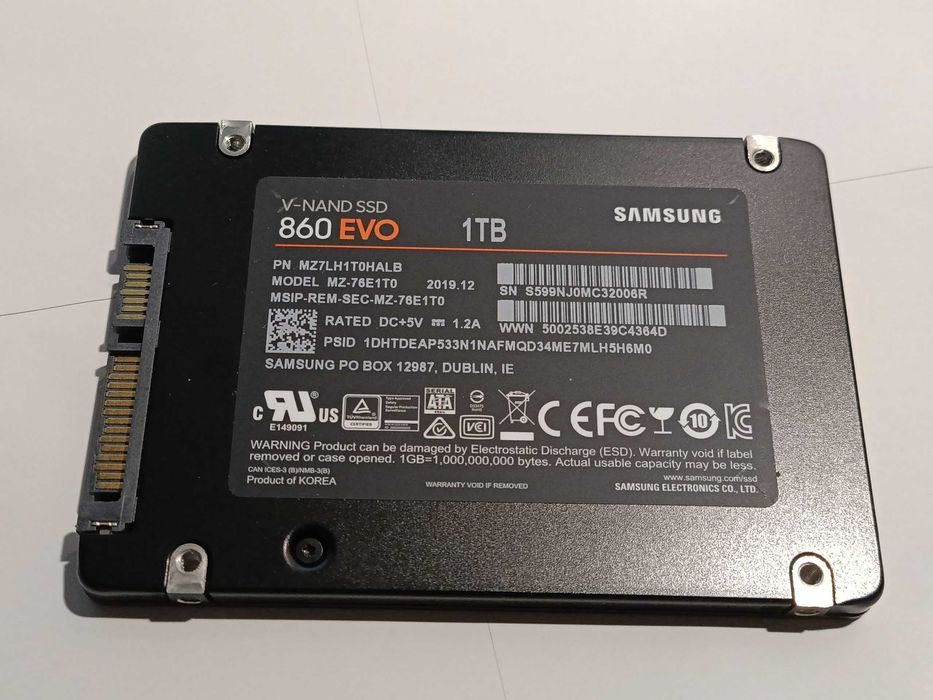 1Tb MLC SSD SAMSUNG 860 Evo Sata 2.5"