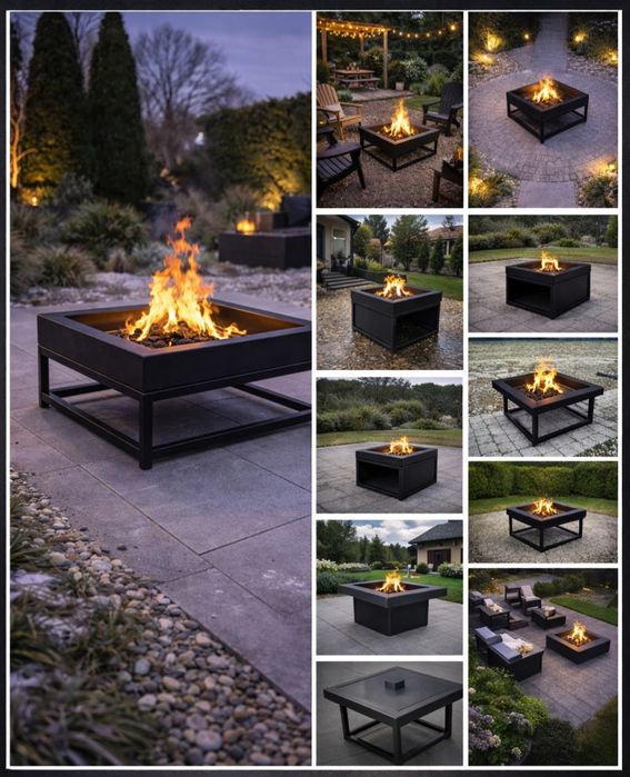 Palenisko ogrodowe stalowe | taras/ogród | personalizacja wymiarów