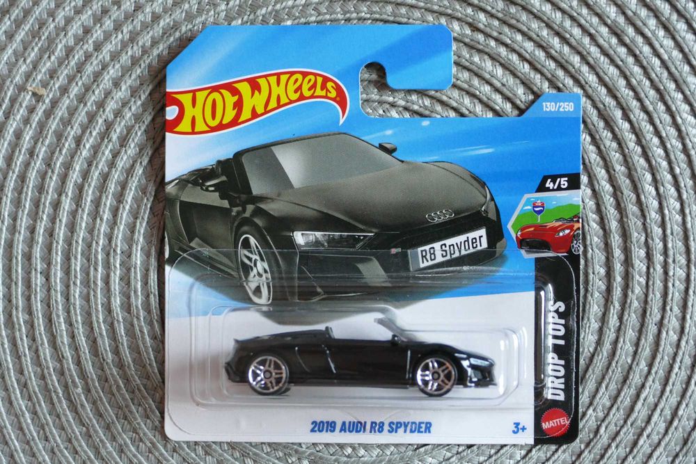 Hot Wheels autko "Resorak" 2019 AUDI R8 SPYDER edycja 2026r.
