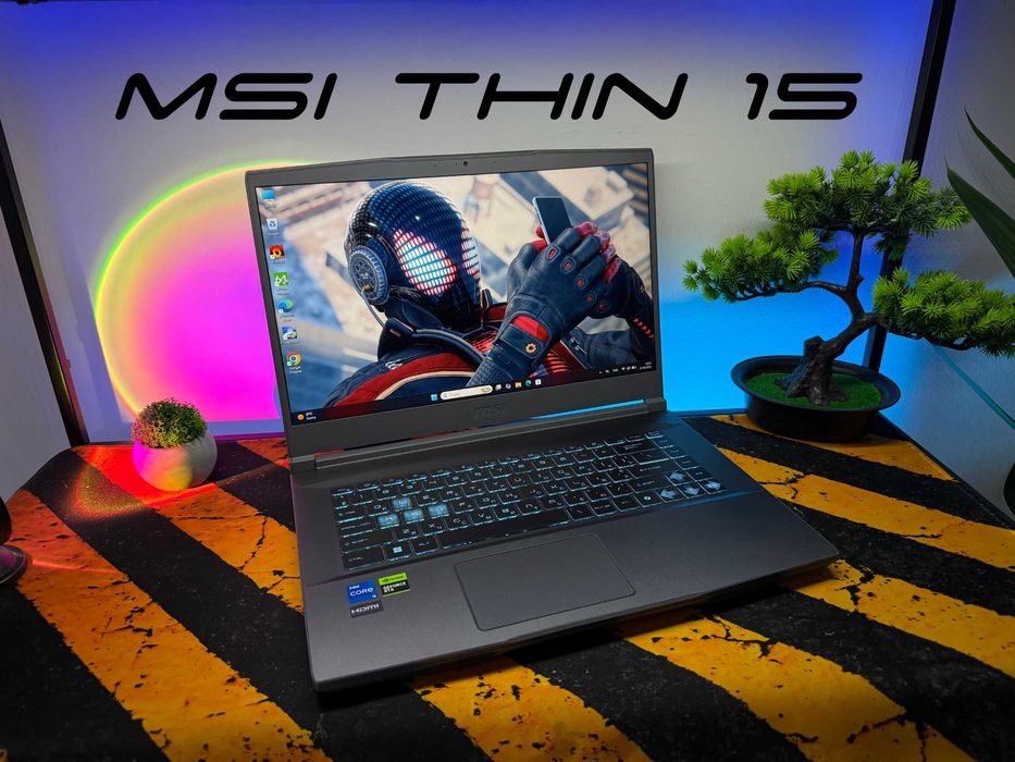 MSI Thin 15, rtx4060, i5-13420h, 16gb, 512gb ssd