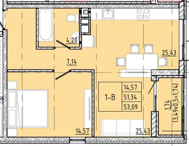 2К на Фонтане Новострой Модерн Красный Кирпич Рассрочка