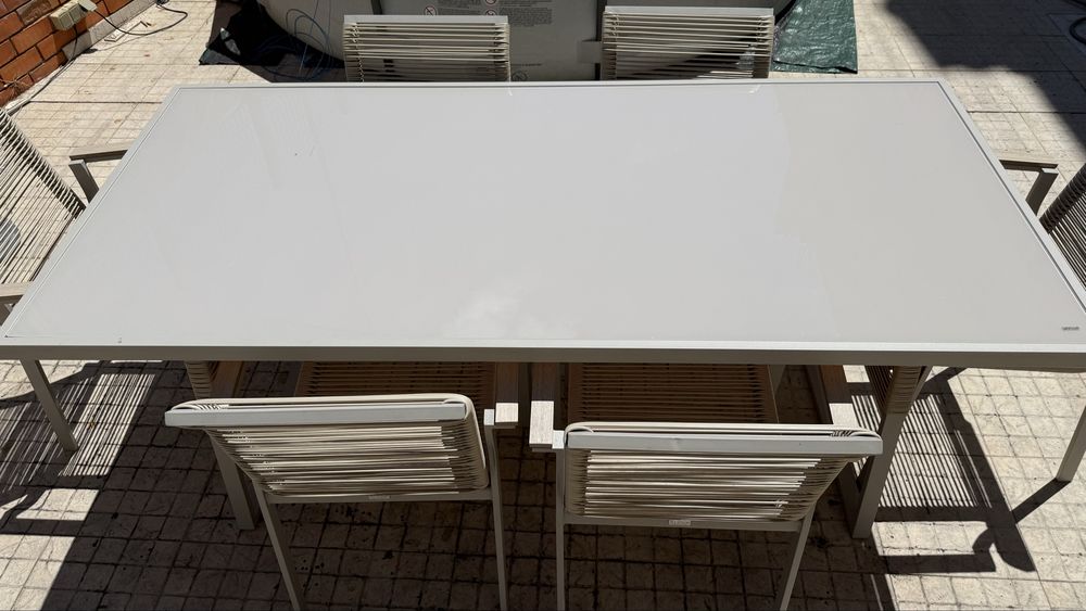 Conjunto jardim Tejo- mesa + 6 cadeiras