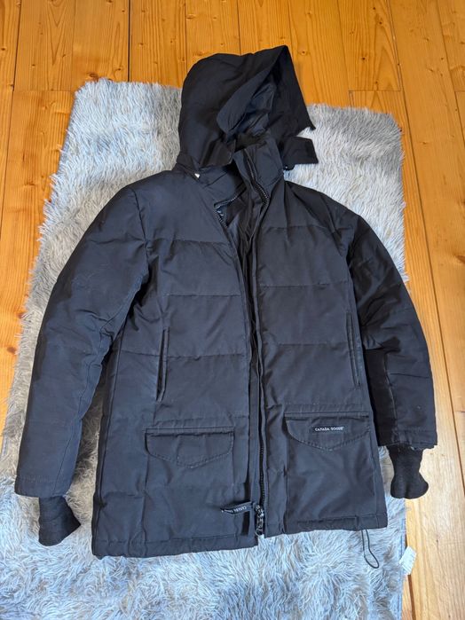 Зимова куртка парка Canada Goose стиль, чорна, тепла