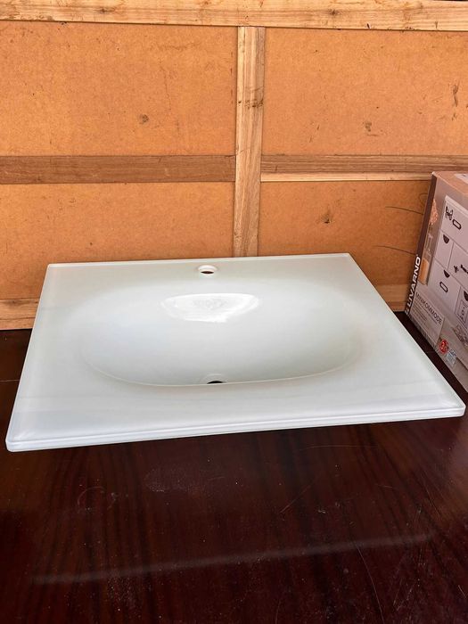 Lavatório Cristal Embutido 60×50 cm | Novo Caixa | Remodelação