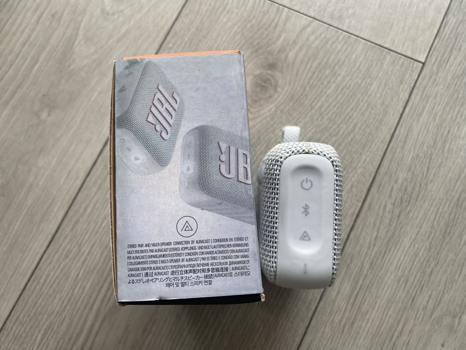 Nowy Oryginalny Głośnik Przenośny Bluetooth JBL - Go 4 Kolor Srebrny