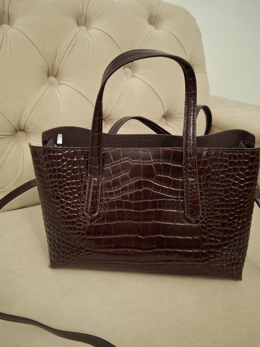 Сумка жіноча шкіряна під крокодила