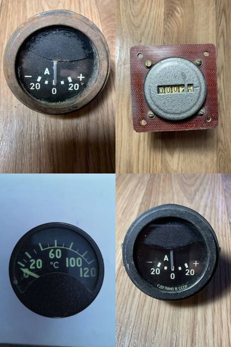 Счётчики, термометры, тахометры для советской техники и машин