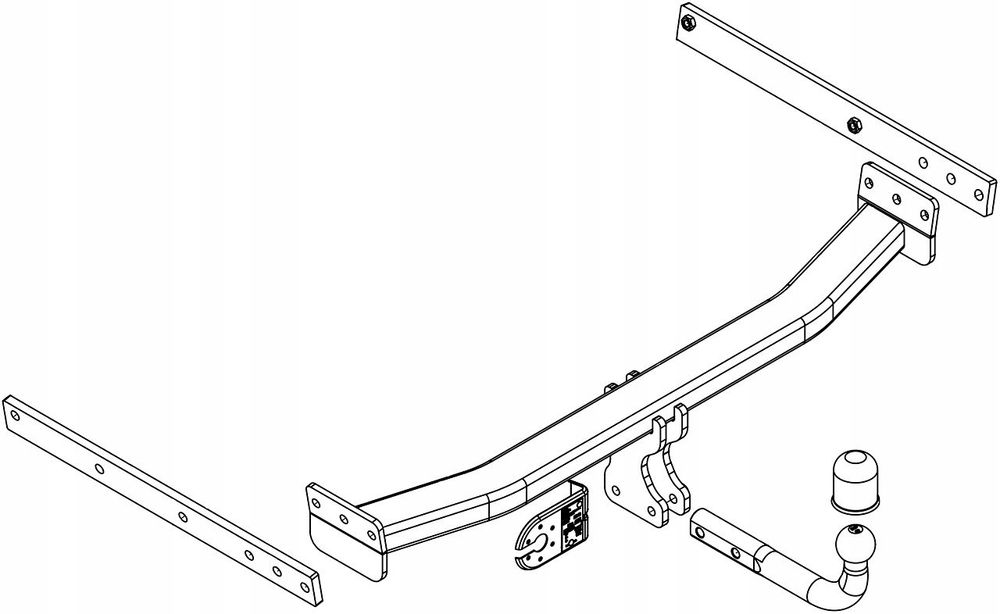 hak holowniczy+wiazka7pin ford kuga i 2wd 4wd mk1