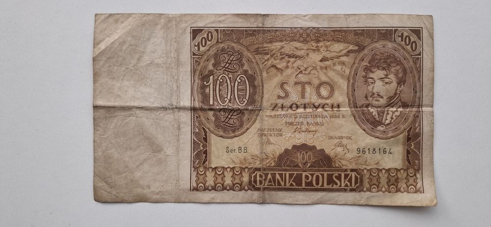 Banknot 100zł z 1934r.