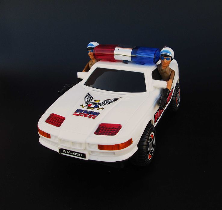 Antigo Brinquedo a Pilhas POLICE CAR BMW 850 by WEI MEI TOYS Taiwan