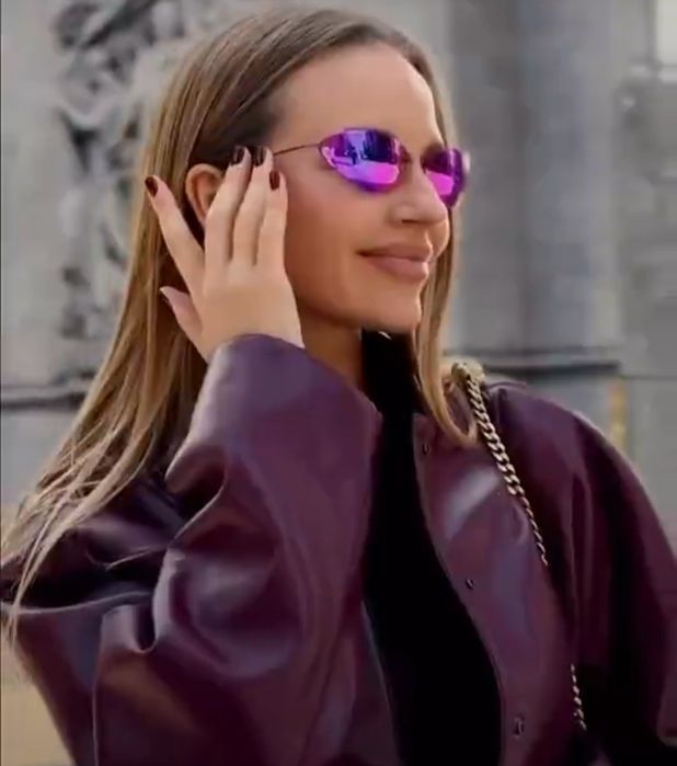 Сонцезахисні окуляри Balenciaga з фіолетовий лінзами колекція 2025