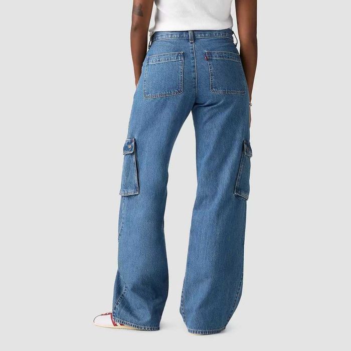 Levi’s Superlow Loose W25 L32 жіночі джинси блакитні Wide Leg