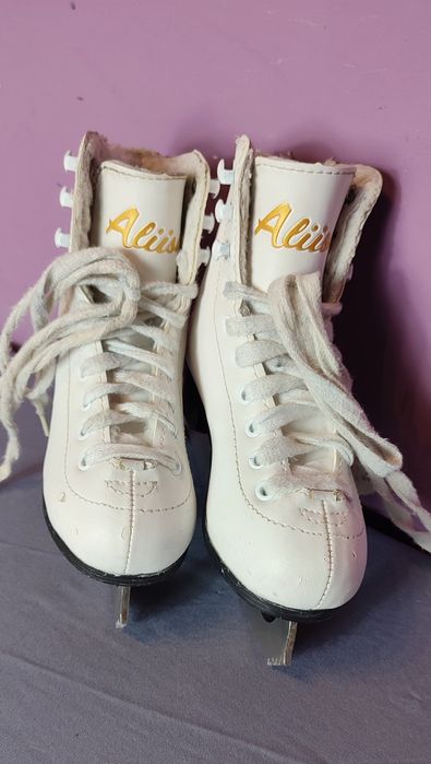 Ocieplane łyżwy figurowe dla dzieci - rozmiar 28 - 17,8 cm [#87]