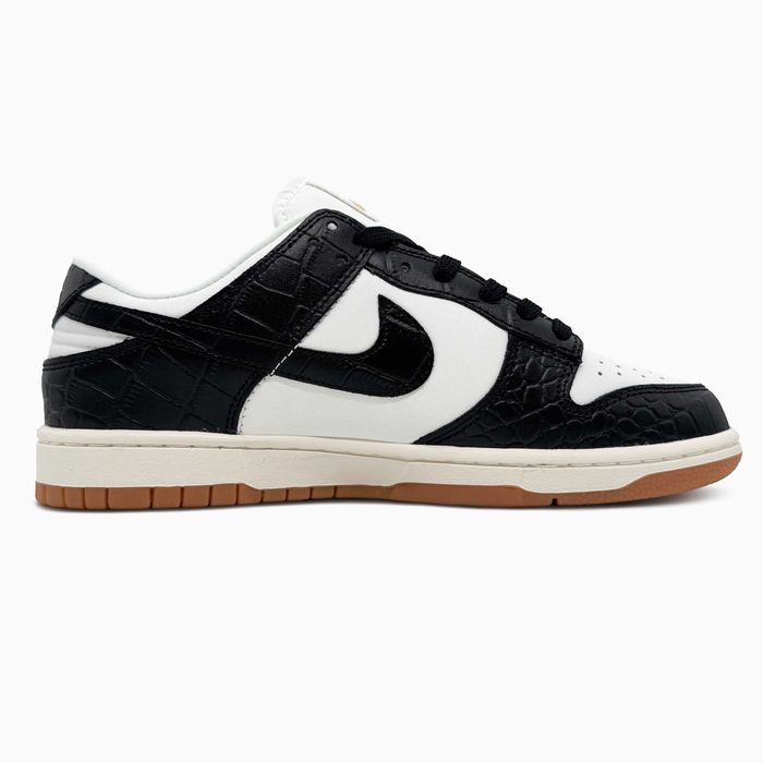 Кросівки Nike SB Dunk low Croc Black/White premium