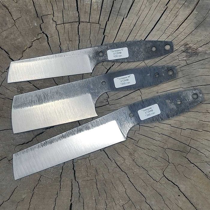 Клинки для сербского ножа, закалка, слесарка.