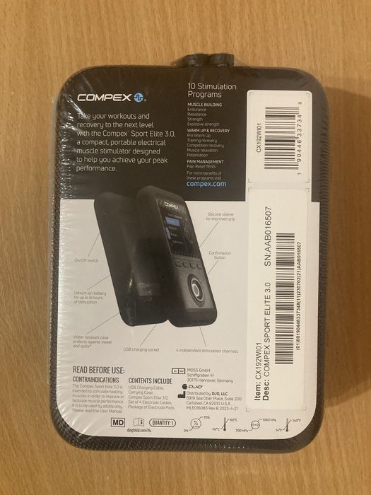 Compex Sport Elite 3.0 Мʼязовий стимулятор для розслаблення розігріву