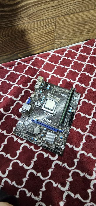 Материнська плата msi h81m-e33 в зборі