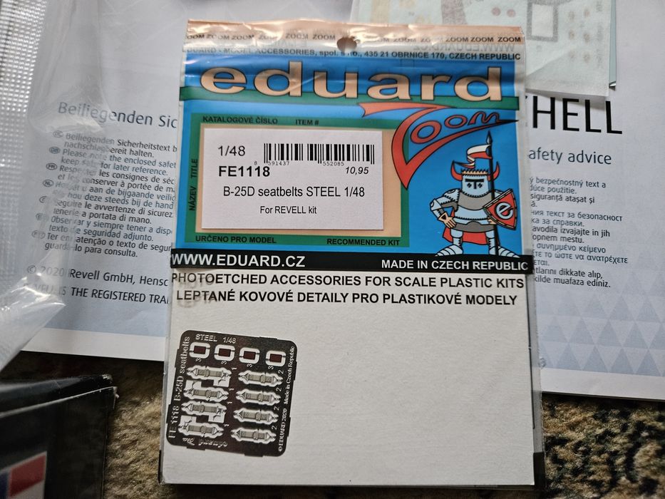 B-25D Mitchell 1/48 Revell + dodatki