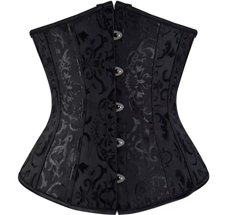 Корсет чорний 4XL зі шнурівкою