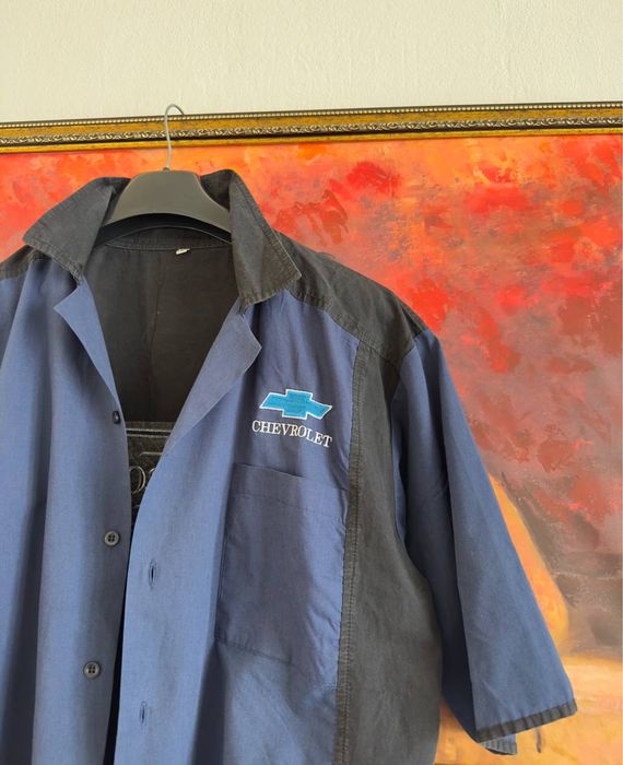 Винтажная рубашка Chevrolet Размер XL