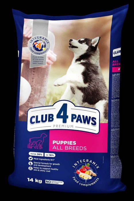 CLUB 4 PAWS для цуценят усіх порід. 14 кг