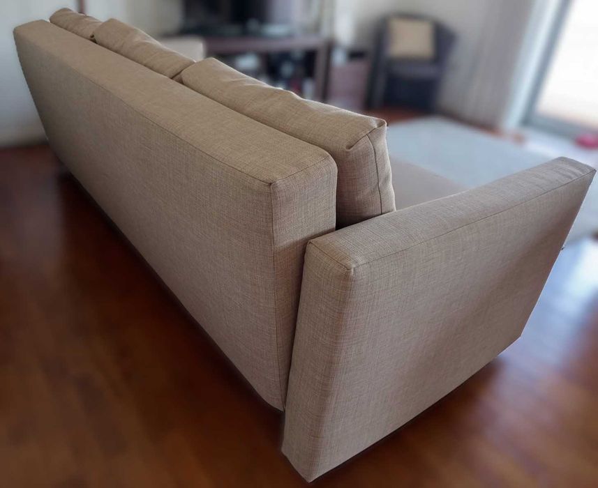 Sofá-Cama 3 lugares Bege