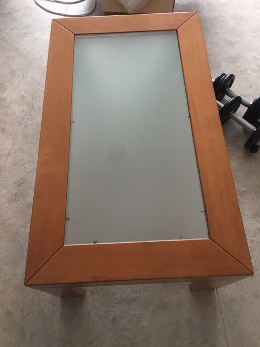 Mesa de centro em madeira fe cerejeira