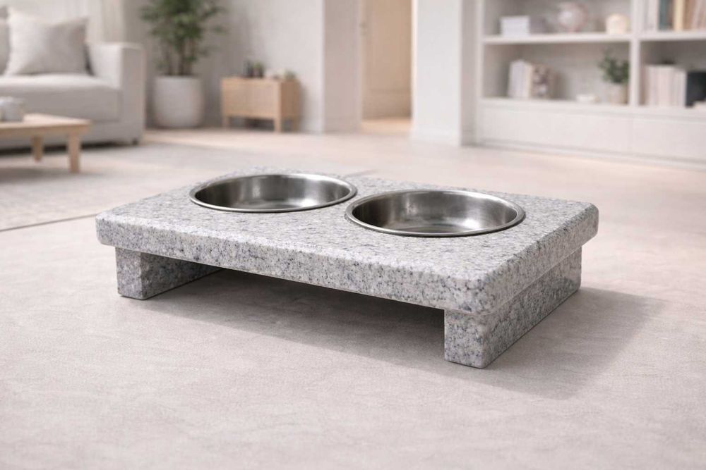 Підставки з мисками з граніту  для котів та собак