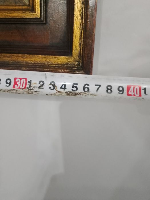Stary obraz na płótnie "Biedny Poeta"