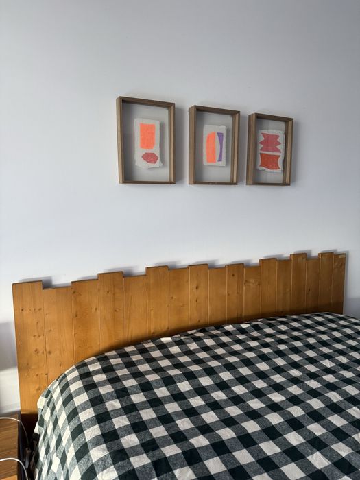 Cabeceira de cama em madeira