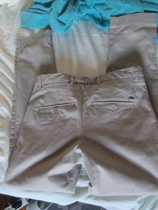 Calça Mango homem cinza tam 40