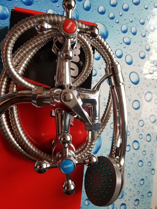 Смеситель змiшувач для ванны с душем MASTER 141 керамика