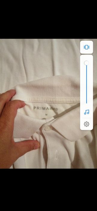 Conj. 2 pólos brancos , M, Primark